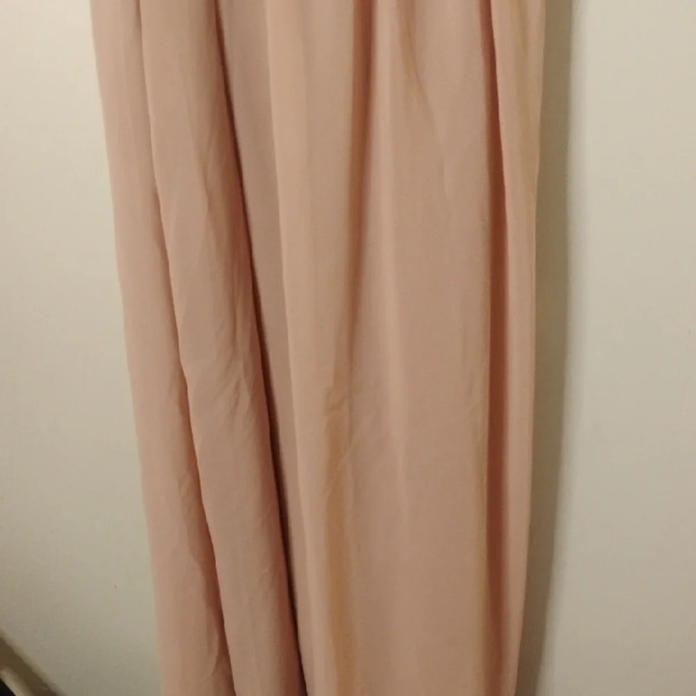 Blush Mark Elegant One-Shoulder Long Pink Dress